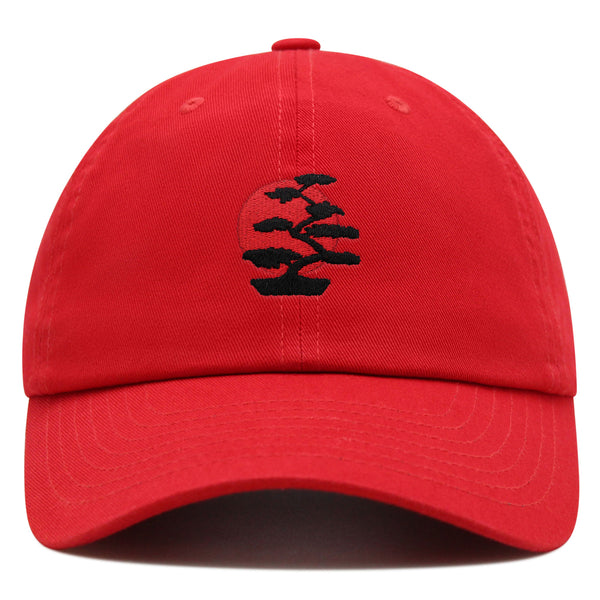 Bonsai Tree Premium Dad Hat Embroidered Baseball Cap Japanese