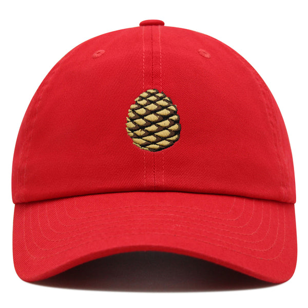 Pinecone Premium Dad Hat Embroidered Baseball Cap Pine Tree