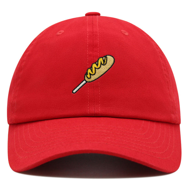 Corndog Premium Dad Hat Embroidered Baseball Cap Foodie