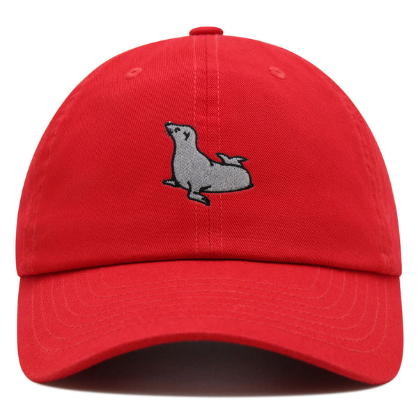 Seal Premium Dad Hat Embroidered Baseball Cap Fishing Pier