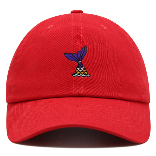 Mermaid Tail Premium Dad Hat Embroidered Baseball Cap Cute