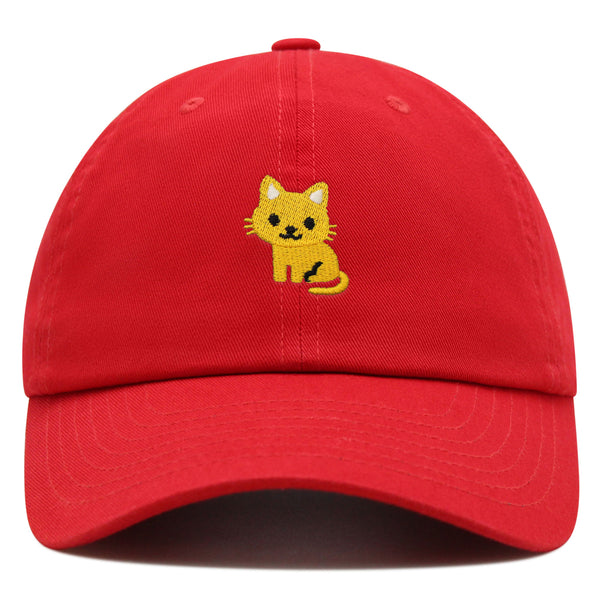 Cat Premium Dad Hat Embroidered Baseball Cap Cute