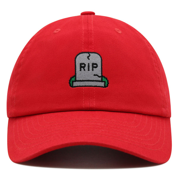 Gravestone Premium Dad Hat Embroidered Baseball Cap RIP