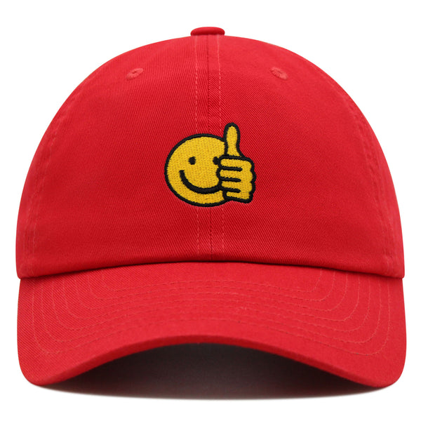 Like Thumbs Up Emoji Premium Dad Hat Embroidered Baseball Cap Funny