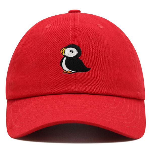 Puffin Premium Dad Hat Embroidered Baseball Cap Cute Bird