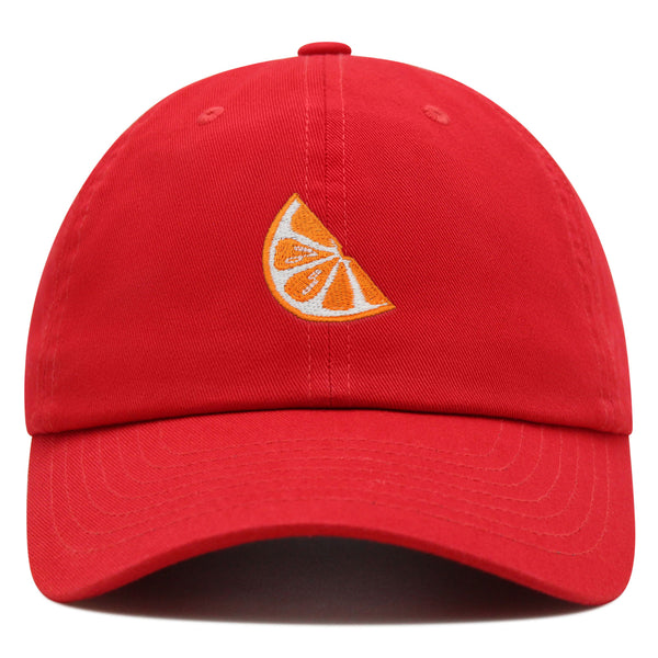 Orange Slice Premium Dad Hat Embroidered Baseball Cap Fruit