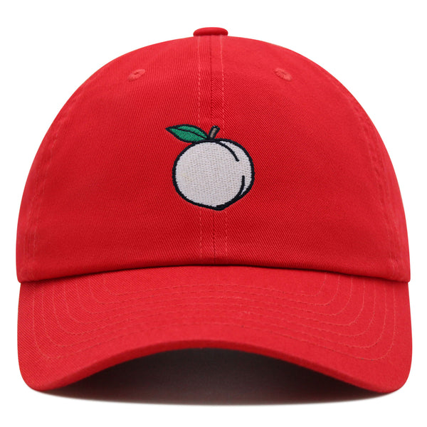 Peach Premium Dad Hat Embroidered Baseball Cap Cobbler Fruit