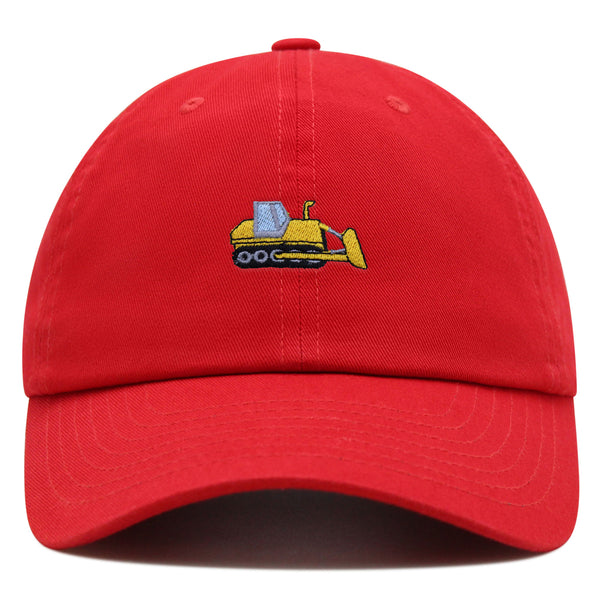 Bulldozer Premium Dad Hat Embroidered Baseball Cap Construction