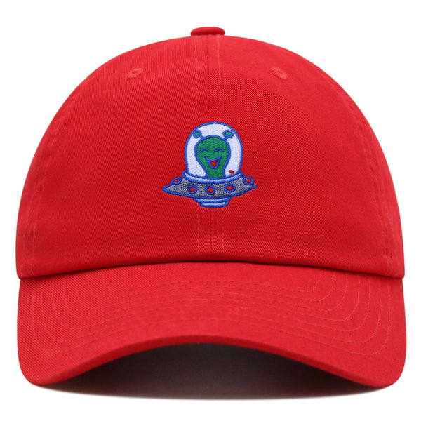 Flying Saucer Premium Dad Hat Embroidered Baseball Cap UFO