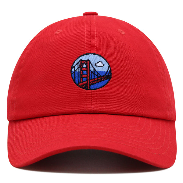 San Francisco Bridge Premium Dad Hat Embroidered Baseball Cap Travel Logo