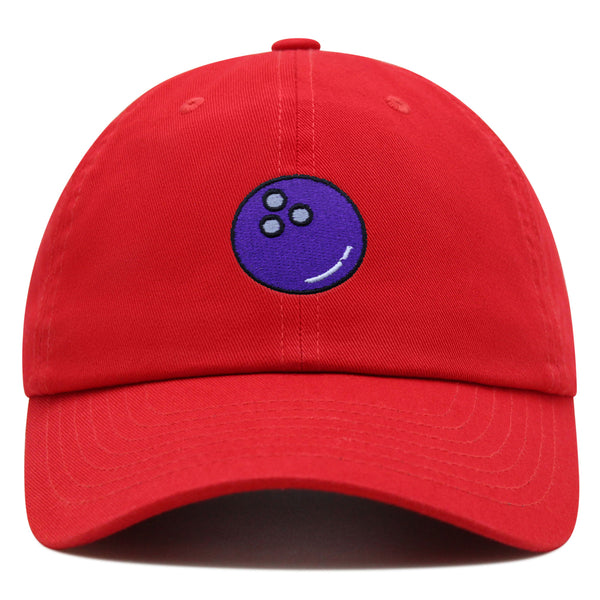 Bowling Ball Premium Dad Hat Embroidered Baseball Cap Cosmic