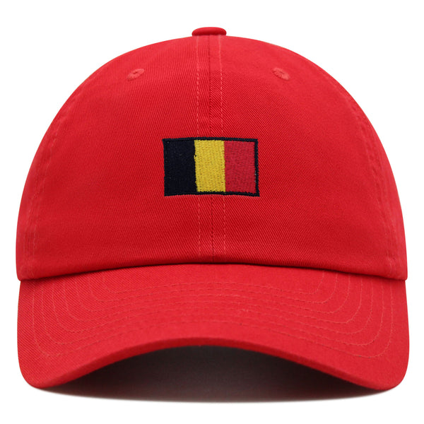 Belgium Flag Premium Dad Hat Embroidered Cotton Baseball Cap Soccer