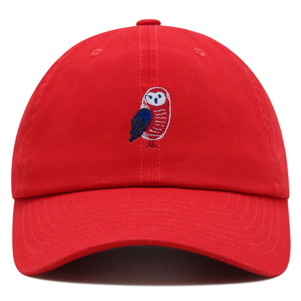 American Owl Premium Dad Hat Embroidered Cotton Baseball Cap Cute Bird