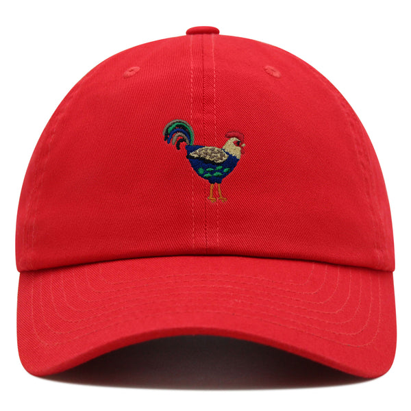 Colorful Chicken Premium Dad Hat Embroidered Cotton Baseball Cap Pollo