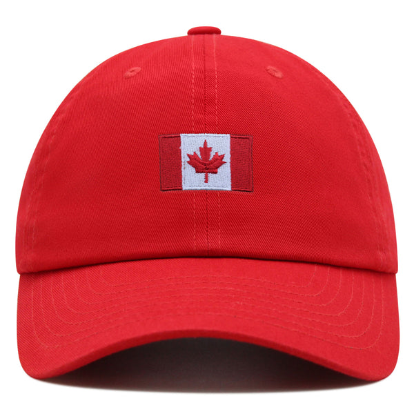 Canada Flag Premium Dad Hat Embroidered Cotton Baseball Cap Country Flag Series