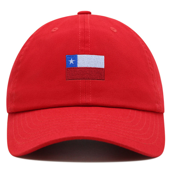 Chile Flag Premium Dad Hat Embroidered Cotton Baseball Cap Country Flag Series