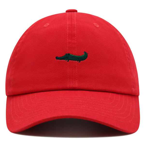 Cartoon Crocodile Premium Dad Hat Embroidered Cotton Baseball Cap