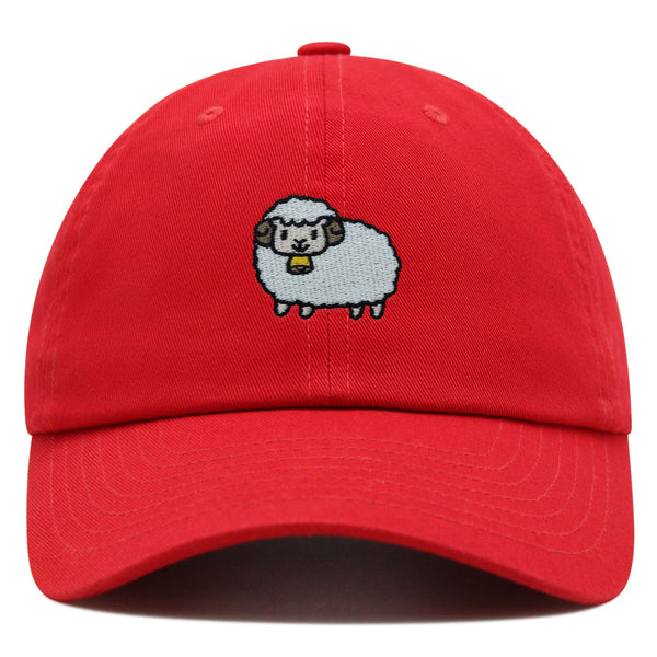 Cute Sheep Premium Dad Hat Embroidered Cotton Baseball Cap