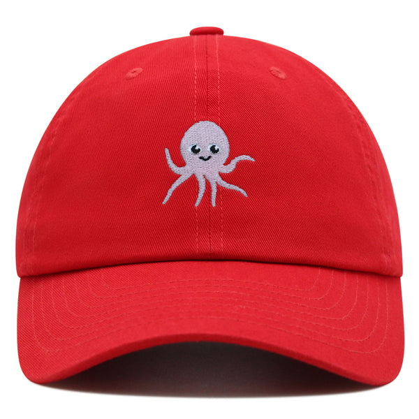 Cute Octopus Premium Dad Hat Embroidered Cotton Baseball Cap