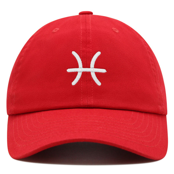 Pisces Premium Dad Hat Embroidered Cotton Baseball Cap Zodiac Symbol