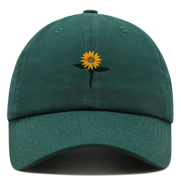 Sun Flower Premium Dad Hat Embroidered Baseball Cap Floral