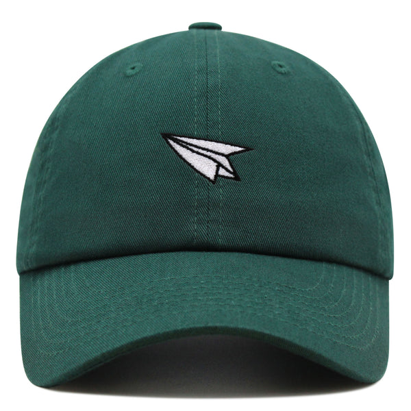 Paper Airplane Premium Dad Hat Embroidered Baseball Cap Plane Sky