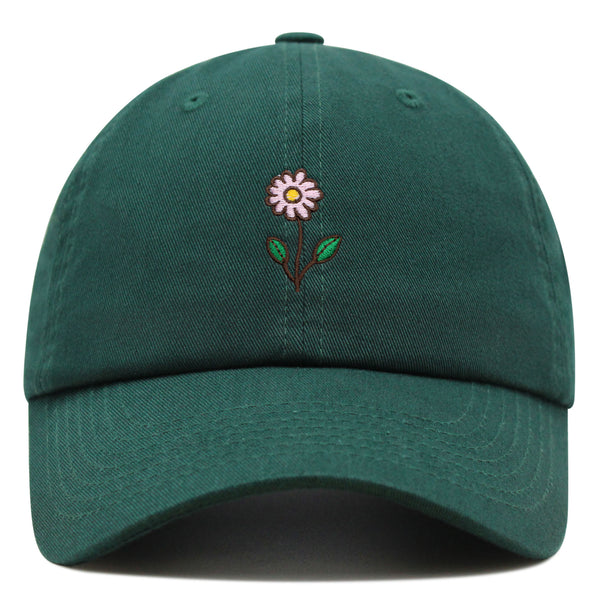 Flower Premium Dad Hat Embroidered Baseball Cap Flower Pink