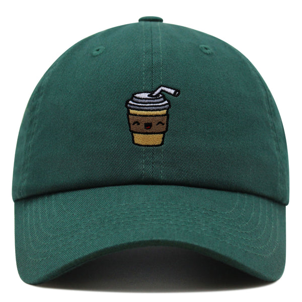 Morning Coffee Premium Dad Hat Embroidered Baseball Cap Latte Americano