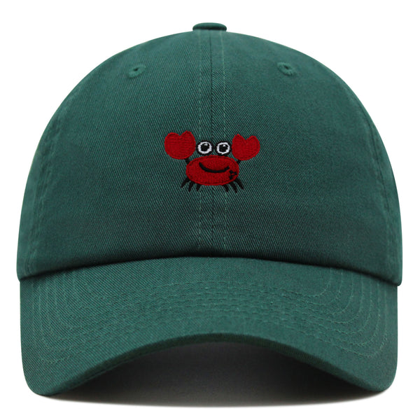 Funny Crab Premium Dad Hat Embroidered Baseball Cap Ocean Sea Fishing