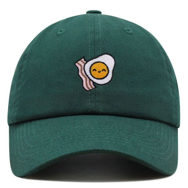 Egg and Bacon Premium Dad Hat Embroidered Baseball Cap Breakfast