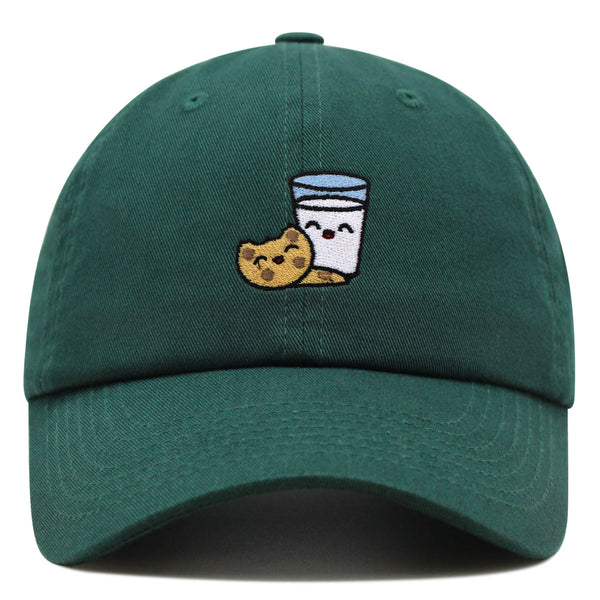 Milk and Cookie Premium Dad Hat Embroidered Baseball Cap Snack