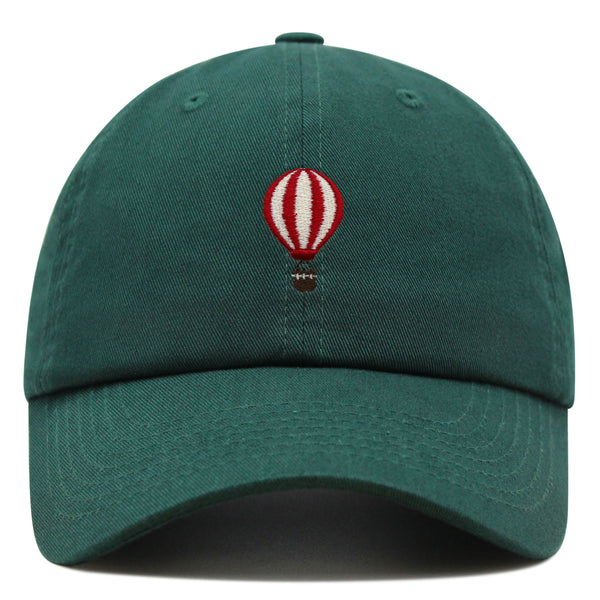 Hot Air Ballon Premium Dad Hat Embroidered Baseball Cap Travel Fly Sky