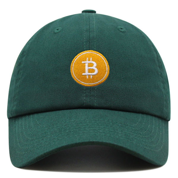 Bitcoin Premium Dad Hat Embroidered Baseball Cap Cryptocurrency Investing