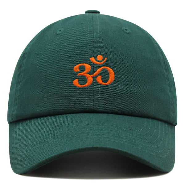 Om Symbol Premium Dad Hat Embroidered Baseball Cap Indian Buddah