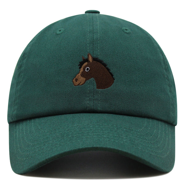 Horse Head Premium Dad Hat Embroidered Baseball Cap Cowboy Zoo