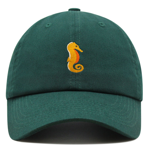 Seahorse Premium Dad Hat Embroidered Baseball Cap Ocean Sea Fish