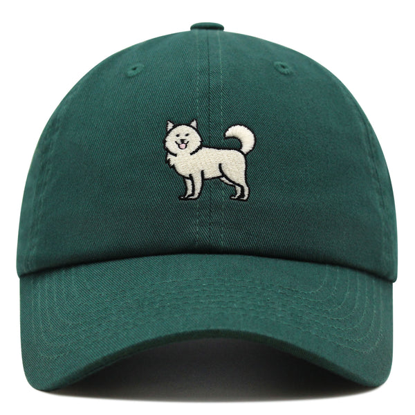 Samoyed Premium Dad Hat Embroidered Baseball Cap Dog Puppy