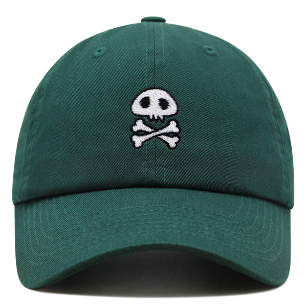 Skull Premium Dad Hat Embroidered Baseball Cap Cute Skull