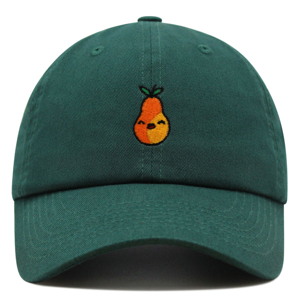 Pear Premium Dad Hat Embroidered Baseball Cap Fruit Vegan Foodie