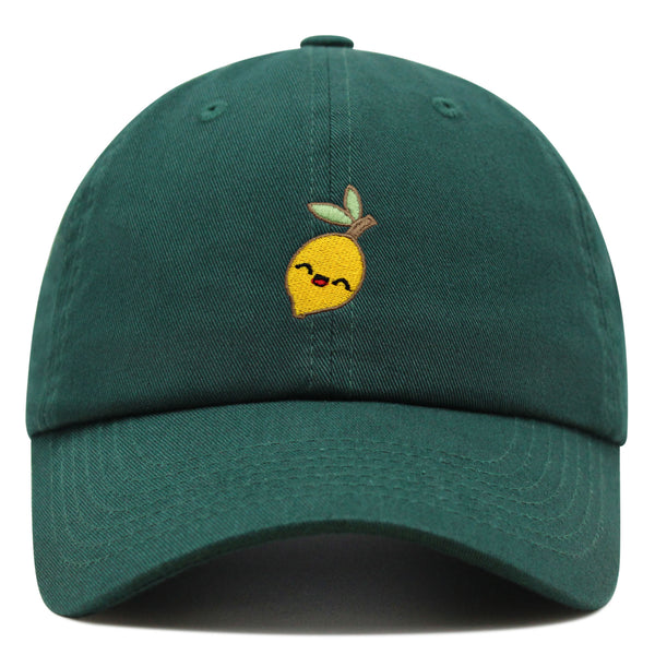 Lemon Premium Dad Hat Embroidered Baseball Cap Vegan Vegetable