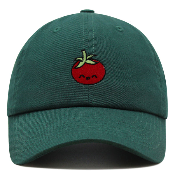 Tomato Premium Dad Hat Embroidered Baseball Cap Vegetable Vegan