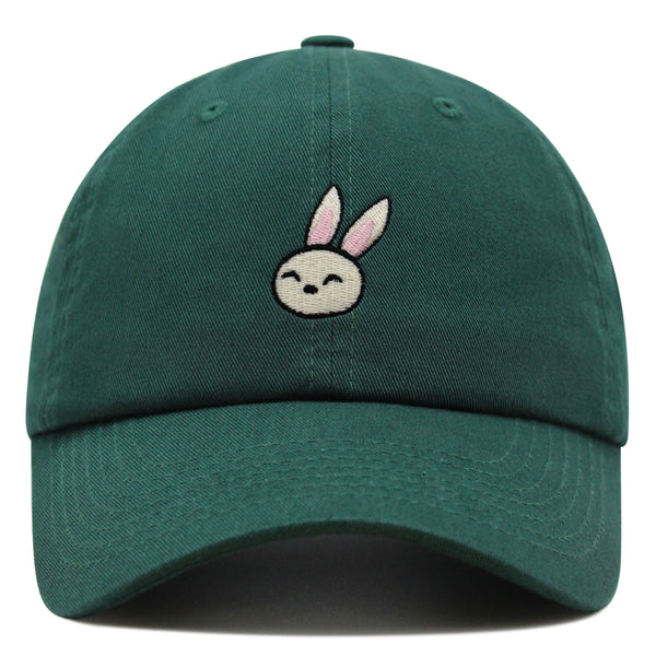 Cute Rabbit Premium Dad Hat Embroidered Baseball Cap Bunny Zoo