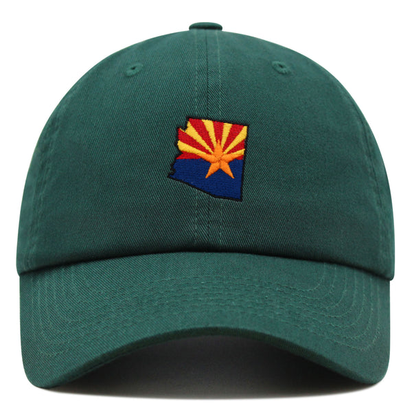 Arizona Flag Premium Dad Hat Embroidered Baseball Cap Arizona Tucson Pheonix