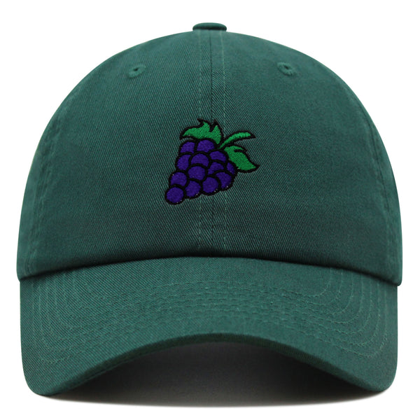 Grape Premium Dad Hat Embroidered Baseball Cap Farm Farmers Vegan