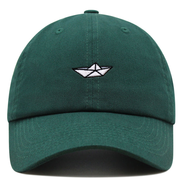 Paper Boat Premium Dad Hat Embroidered Baseball Cap Pond Memory