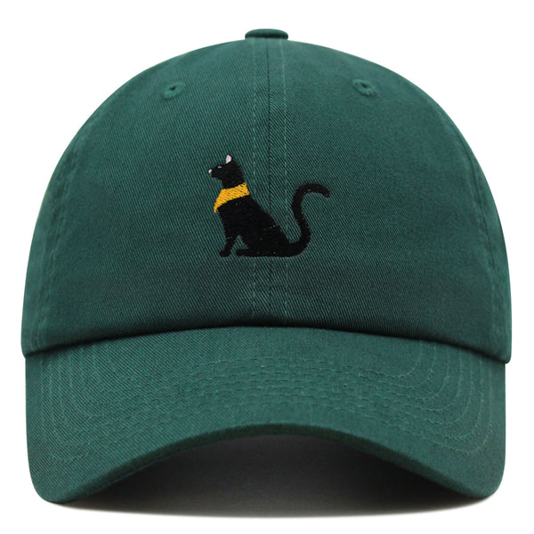 Black Egyptian Cat Premium Dad Hat Embroidered Baseball Cap Kitty