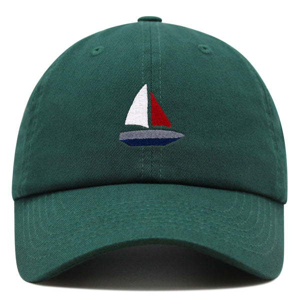 Cute Boat Premium Dad Hat Embroidered Baseball Cap Sailor Ocean