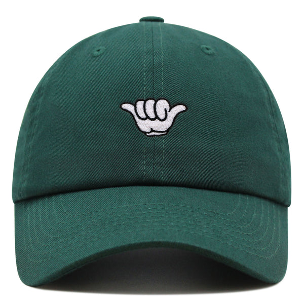 Shaka Cartoon Premium Dad Hat Embroidered Baseball Cap Surfing San Diego