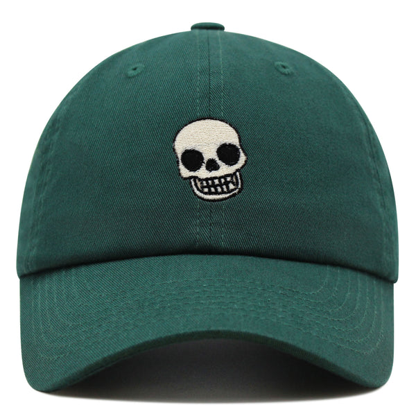 Skull Premium Dad Hat Embroidered Baseball Cap Girly Halloween