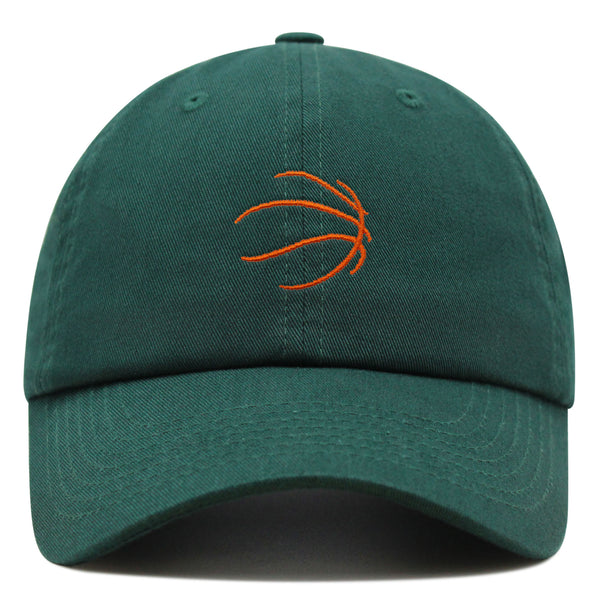 Basketball Silhouette Premium Dad Hat Embroidered Baseball Cap Sports Ball